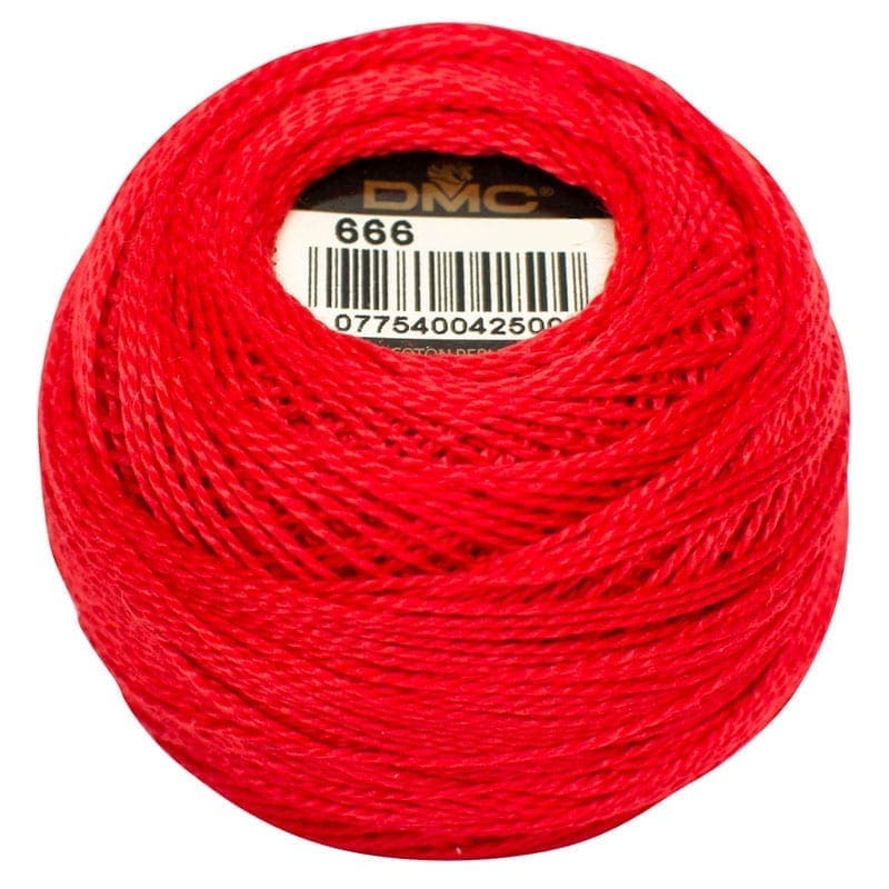 DMC Pearl Cotton 12 - 666-Christmas Red, DMC12666 - Handy Hands